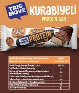 Trio Move Protein Bar Kurabiye Aromalı (9X50 GR)