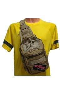 Shock Team Fonksiyonel Bel & Omuz Çanta Bej