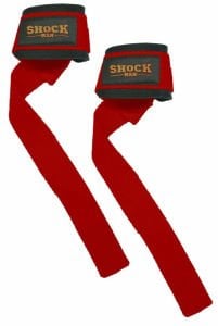 Shock Man Padded Lifting Straps Kırmızı