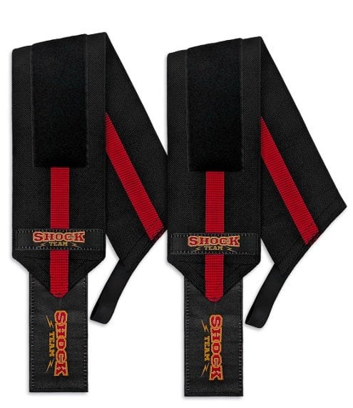 Shock Team Pro Wrist Wraps With Loops Siyah-Kırmızı