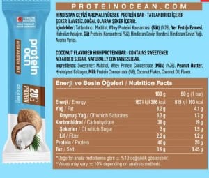 Protein Ocn PROTEİN BAR 12 Adet Coconut Aromalı