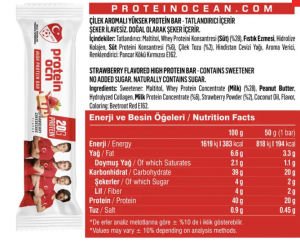 Protein Ocn PROTEİN BAR Strawberry Cheesecake/12 Adet