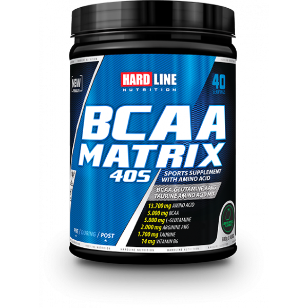 Hardline BCAA Matrix 40S 600 Gr YEŞİL ELMA AROMALI