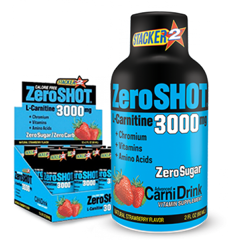 ZeroShot 3000mg Çilek - 60ml x12 Şişe