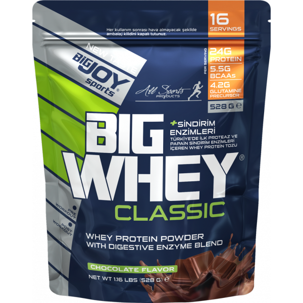 Bigjoy Sports Doypack Whey Protein 528gr ÇİKOLATA AROMALI