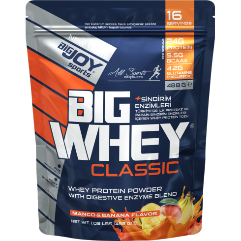 Bigjoy Sports Doypack Whey Protein Mango & Muz Aromalı 488gr