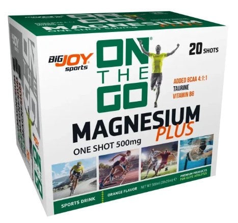 Bigjoy Sports Onthego Magnesium Plus Portakal 25ml x 20 Shot