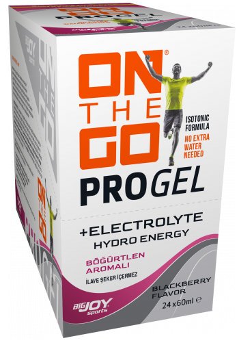On The Go Progel + Electrolyte 24 x 60 mL Böğürtlen Aromalı