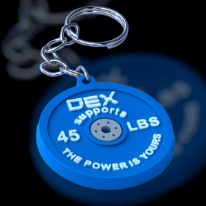 Dex Supports Lasting Energy Minyatür Ağırlık Plakası Anahtarlık