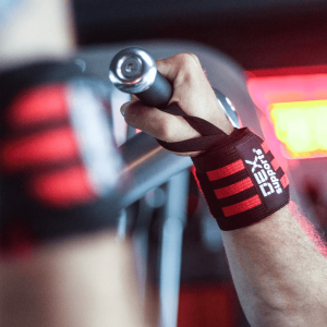 Dex Supports Lasting Energy Wrist Wraps Kırmızı Siyah 1 Çift