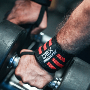Dex Supports Lasting Energy Wrist Wraps Kırmızı Siyah 1 Çift