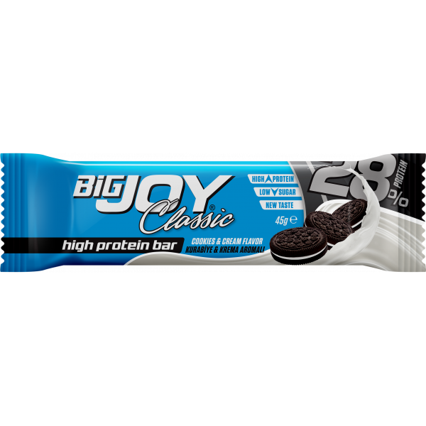 Bigjoy Classic High Protein Bar Cookies & Cream 45g 1 Adet