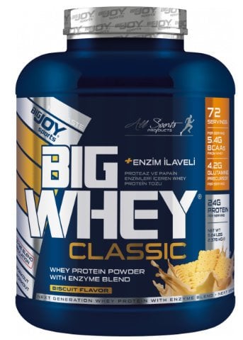 Bigjoy Sports BIGWHEY Whey Protein Classic  2376g 72 Servis Bisküvi Aromalı