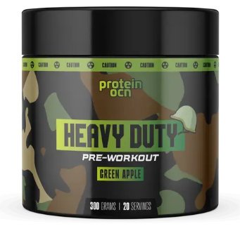 ProteinOcn Heavy Duty Pre-Workout 300gr Yeşil Elma Aromalı