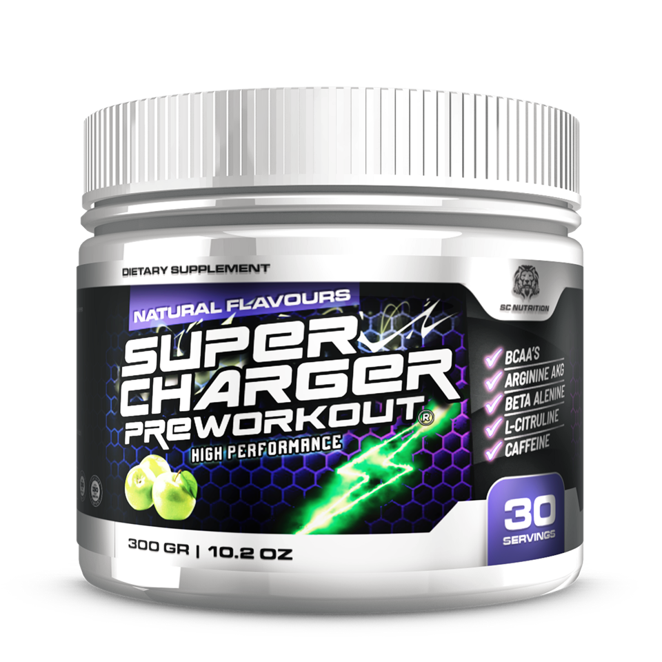 Super Charger Preworkout Yeşil Elma 300gr