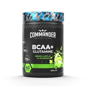 Commander Nutrition  B.C.A.A + Glutamine 400g  Yeşil Aromalı
