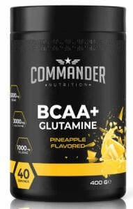 Commander Nutrition  B.C.A.A + Glutamine 400g  Ananas Aromalı