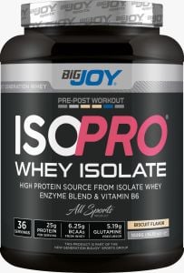Bigjoy Sports Isopro Whey Isolate  1098g 36 Servis Çikolata Aromalı