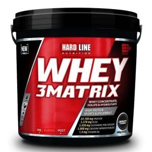 Hardline Whey 3Matrix 4000 Gr ÇİLEK AROMALI
