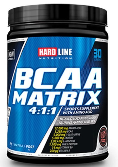 HardLine BCAA Matrix 4:1:1  630 Gr Böğürtlen Aromalı