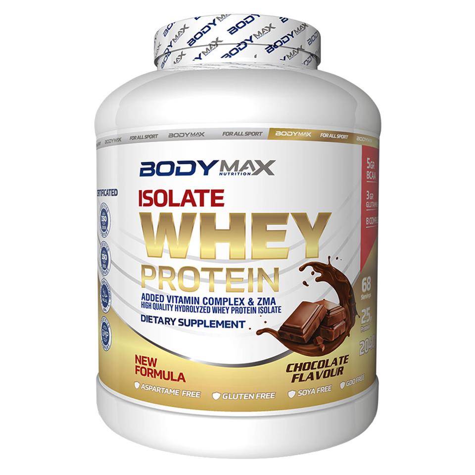 Bodymax Isolate Whey Protein Tozu 2040 Gr 68 Servis Çikolata Aromalı
