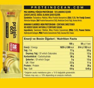 Protein Ocn PROTEİN BAR 12 Adet Muz Aromalı