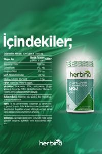 Herbina Glukozamin Kondroitin Msm 200 Tablet