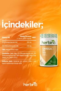 Herbina Omega 3 Balık Yağı 120 Softjel