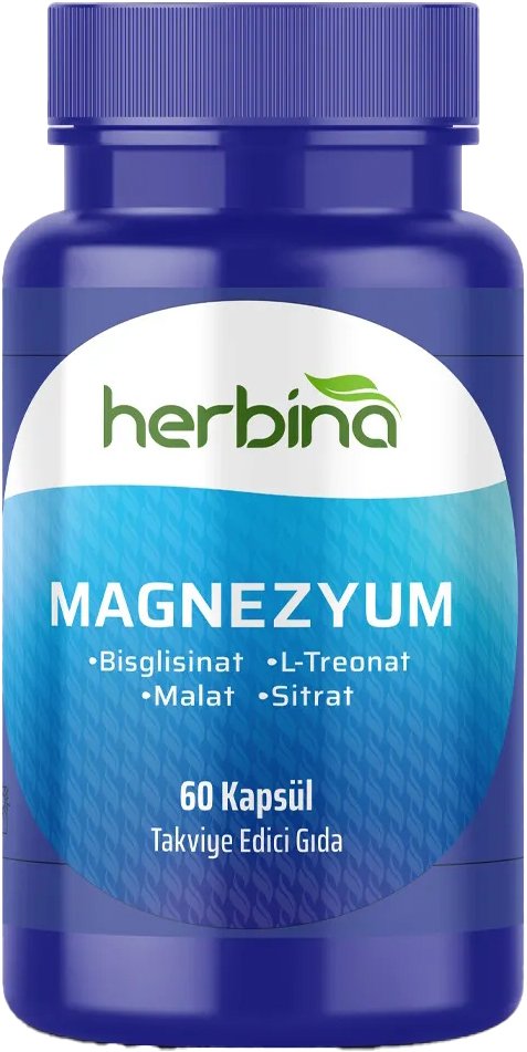 Herbina Magnezyum Bisglisinat Kompleks 60 Kapsül