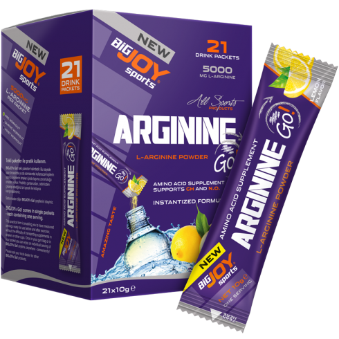Big Joy Arginine Go! 21 Drink Packets Limon Aromalı