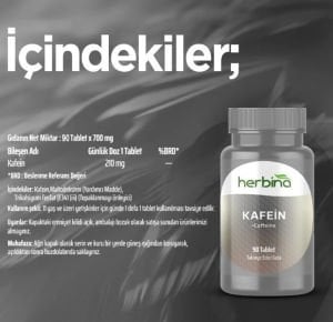 Herbina Kafein 210 mg 90 Tablet