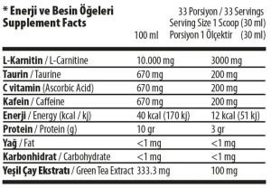 MuscleFix L-Carnitine Thermo 3000mg 1lt