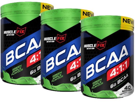 MuscleFix Bcaa 400gr Yeşil Elma 3 x Adet