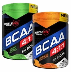 MuscleFix Bcaa 400gr Yeşil Elma + MuscleFix Bcaa 400gr Portakal Aromalı