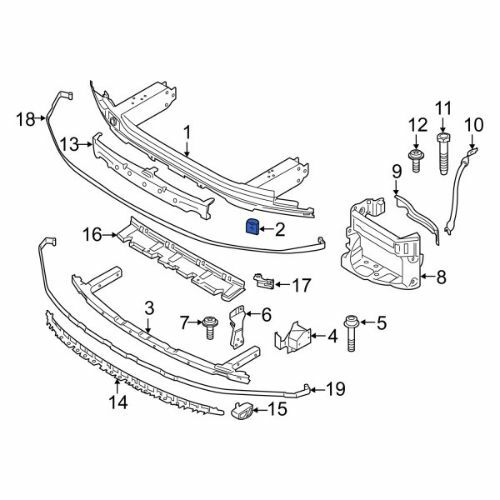 Tampon Demir Braketi G30 G32 G11 Ön Alt Sağ/Sol 51117357203