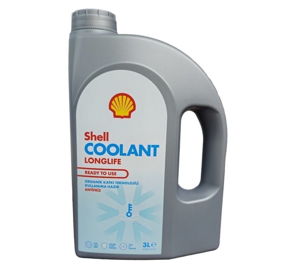 Shell Coolant Longlife Kırmızı Kullanıma Hazır Antifriz 3 Litre
