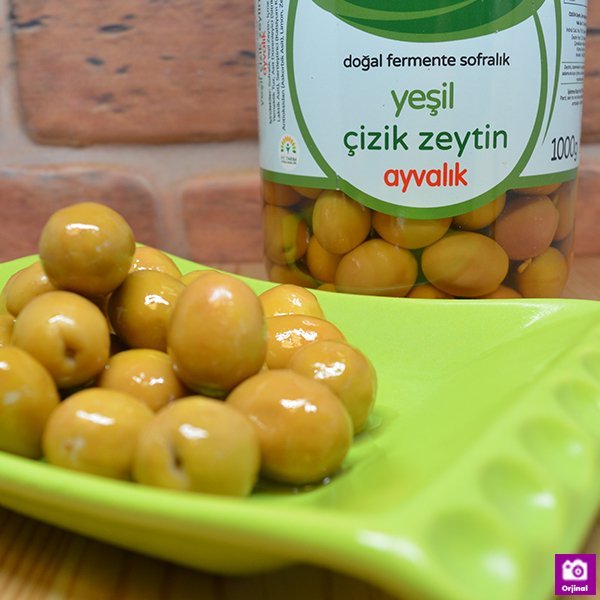 Yeşil Çizik Zeytin Ayvalık 1000Gr