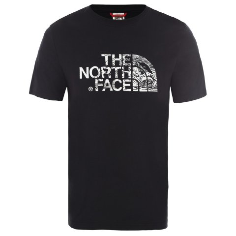 The North Face Erkek S/S Woodcut Dome Tee Tişört Siyah