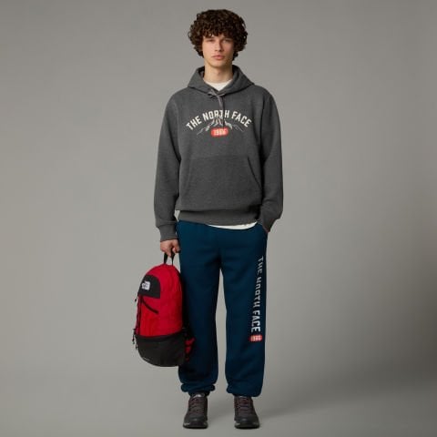 ERKEK VARSITY GRAPHIC RELAXED HOODED SWEATSH