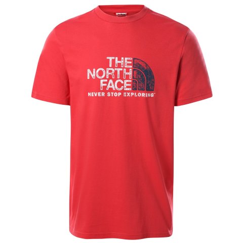 The North Face Erkek S/S Rust 2 Tee Tişört Kırmızı