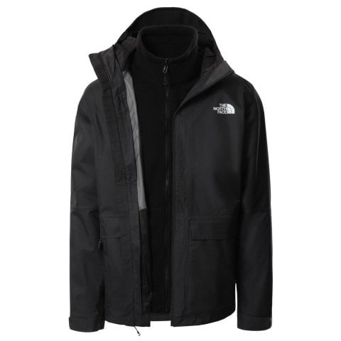 The North Face Erkek New Fleece Iner Triclimate Mont Gri Siyah