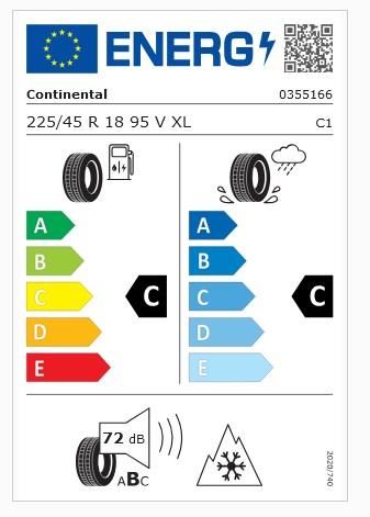 225/45R18 95V XL TS860S SSR * CONTİNENTAL