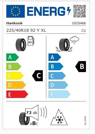 225/40R18 92Y XL KINERGY 4S 2 H750 HANKOOK