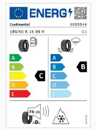 195/60R16 89H TS870 CONTİNENTAL