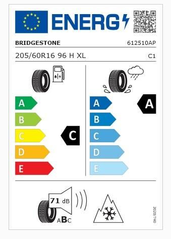 205/60R16 96H XL LM005 BRIDGESTONE
