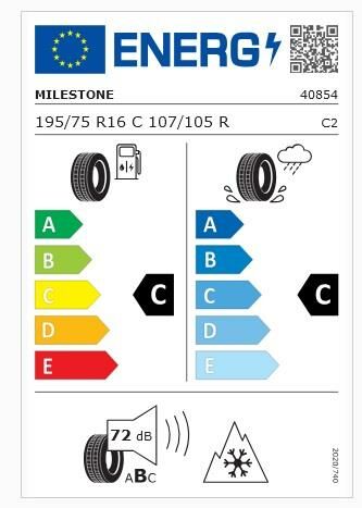 195/75R16 C TL 107/105R 8PR WINTIDE MILESTONE