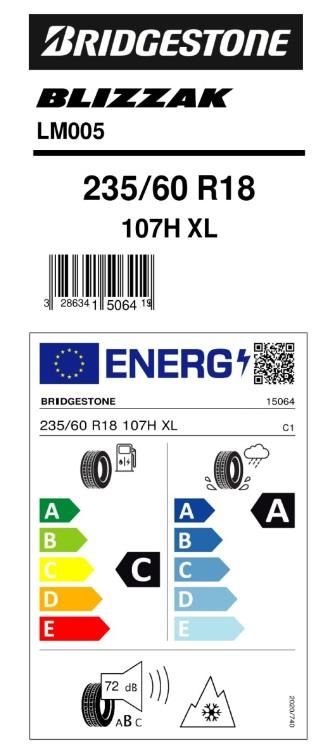235/60R18 107H XL LM005 BRIDGESTONE