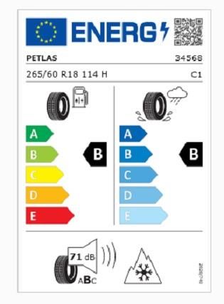 265/60R18 TL 114H REINF. EXPLERO WINTER W671 PETLAS