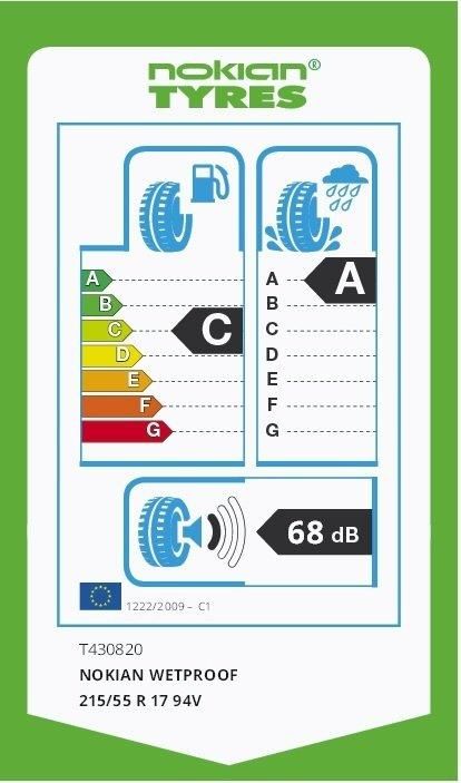 215/55R17 94V WETPROOF NOKİAN