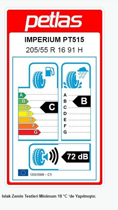 205/55R16 TL 91H IMPERIUM PT515 COMFORT PETLAS